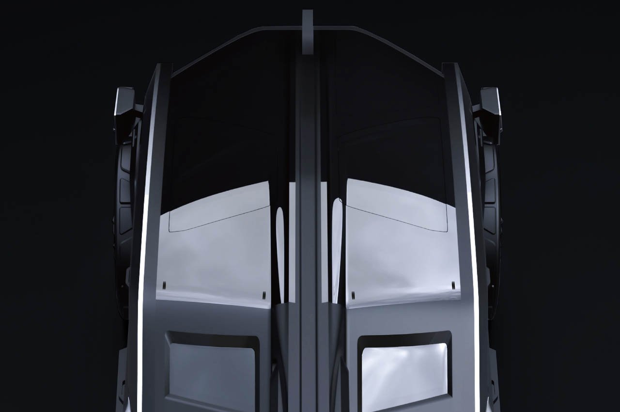 1716680387 582 Ce camion inspire du Scorpion est dote dune plate forme - plare.