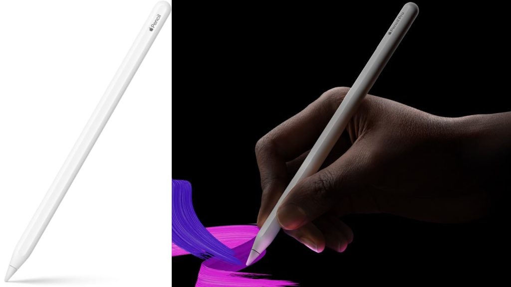 Apple Pencil Pro vs Apple Pencil 2e génération : une comparaison détaillée des fonctionnalités.