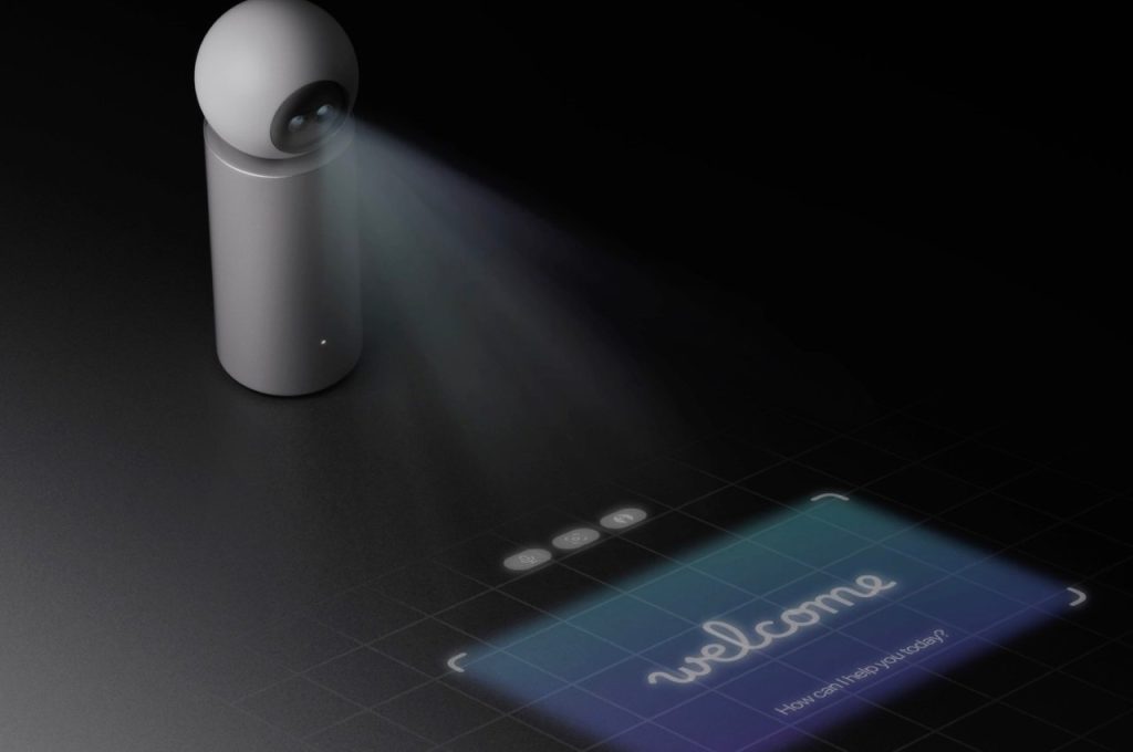 Un dispositif portable d’intelligence artificielle utilise un appareil photo, des projecteurs et des capteurs pour stimuler la productivité