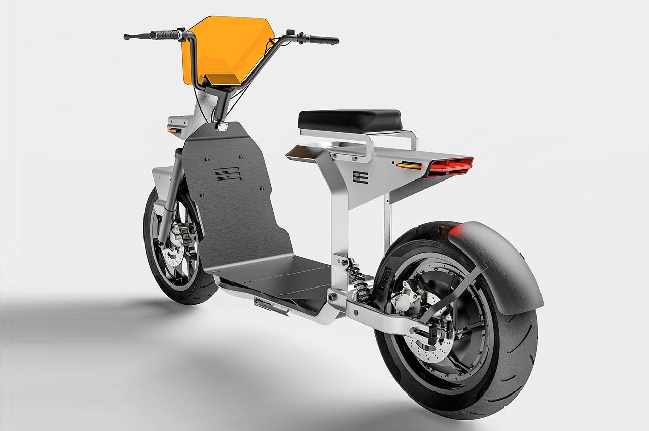 1718571034 33 Un cafe racer et un e scooter inspires de lere industrielle - plare.