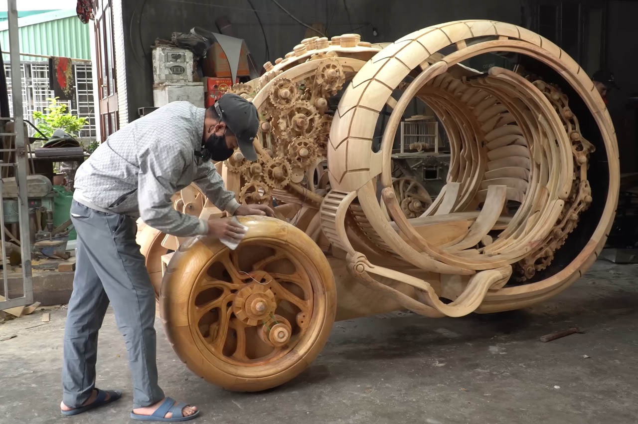 1719143391 450 Un pere creatif qui travaille le bois transforme les AI renders - plare.