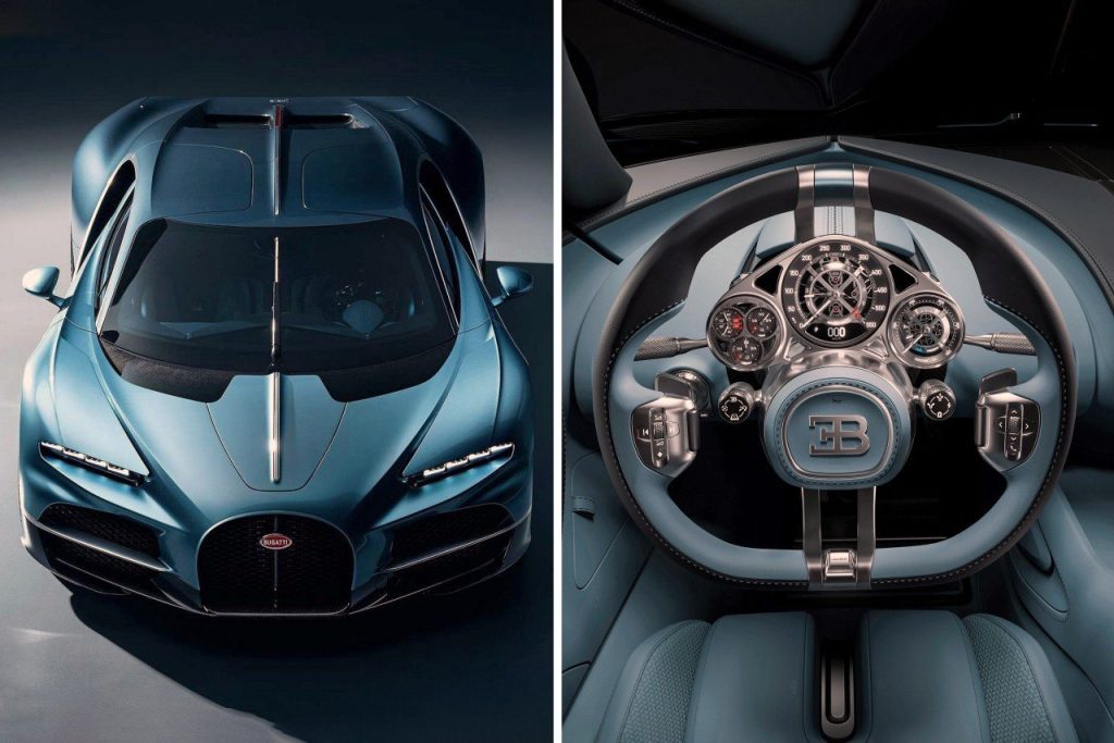La Bugatti Tourbillon est équipée d’un moteur hybride de 1 800 ch et du volant le plus fou de l’histoire.
