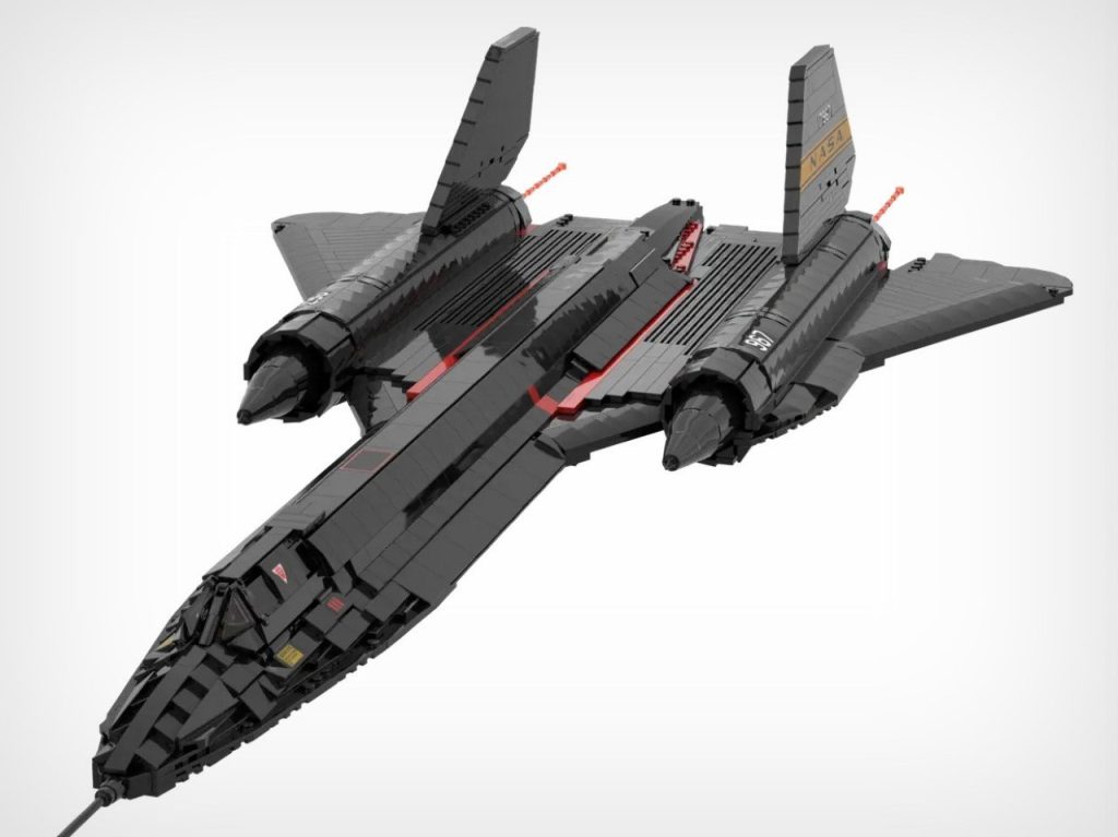 Ce LEGO Lockheed SR-71 Blackbird est un hommage audacieux à l’avion le plus rapide de l’aviation.