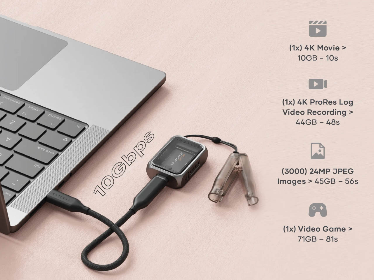 1731774825 351 Le mini boitier SSD NVMe de Satechi est une solution - plare.