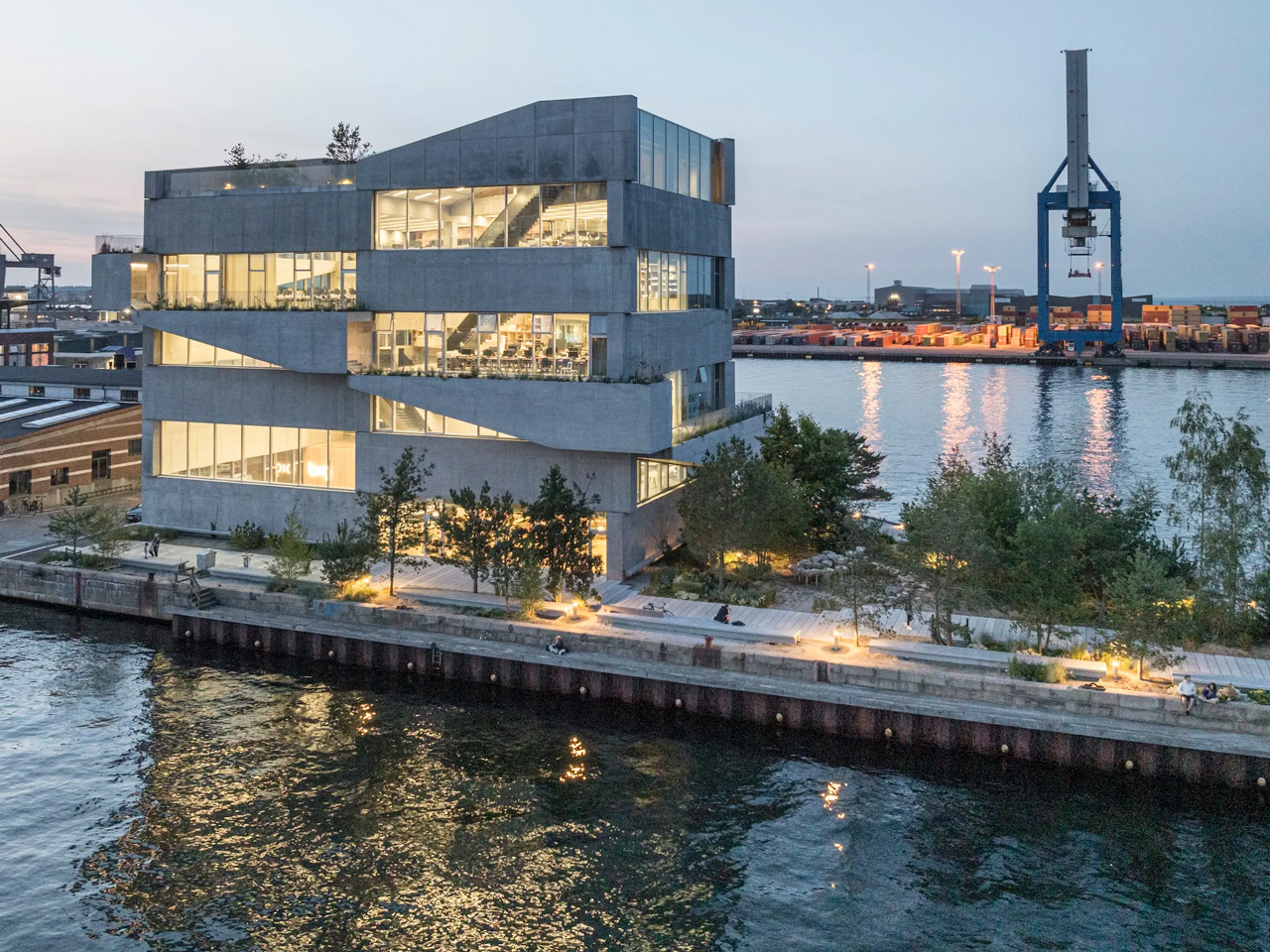 Le nouveau siege du groupe Bjarke Ingels a Copenhague est - plare.