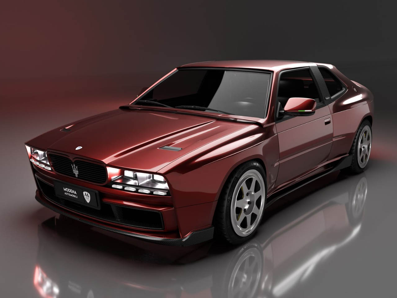 Le restomod Maserati Biturbo Shamal reincarne le coupe italien des annees - plare.