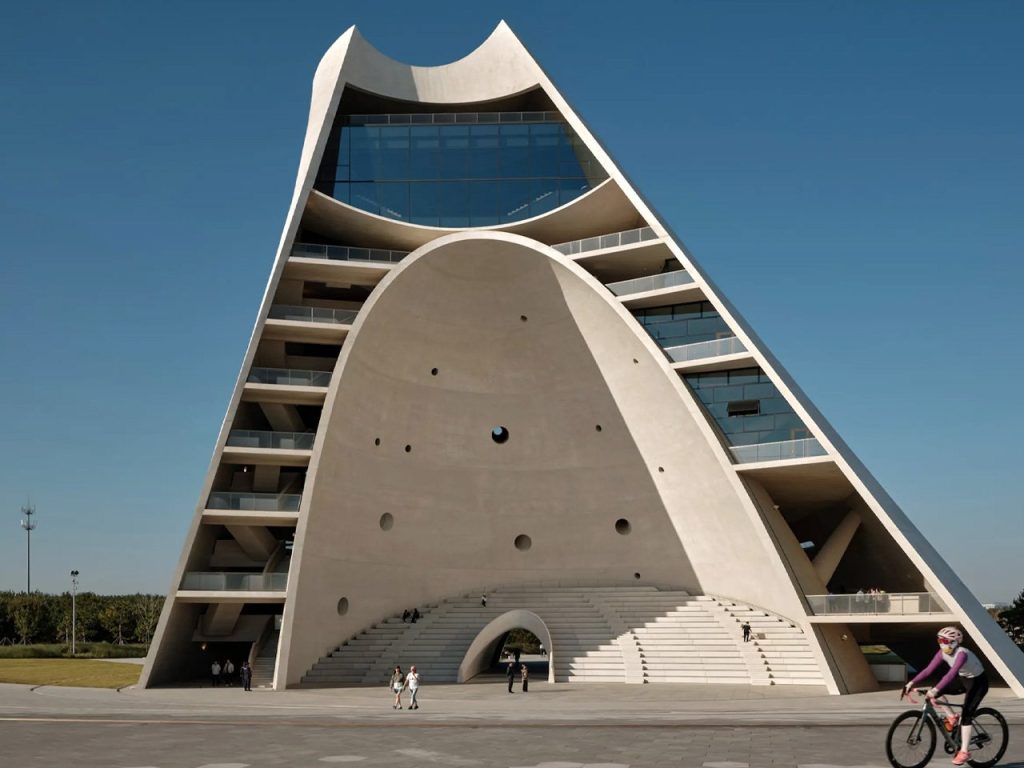 Cette tour d’observation insolite fonctionne comme un gigantesque cadran solaire.