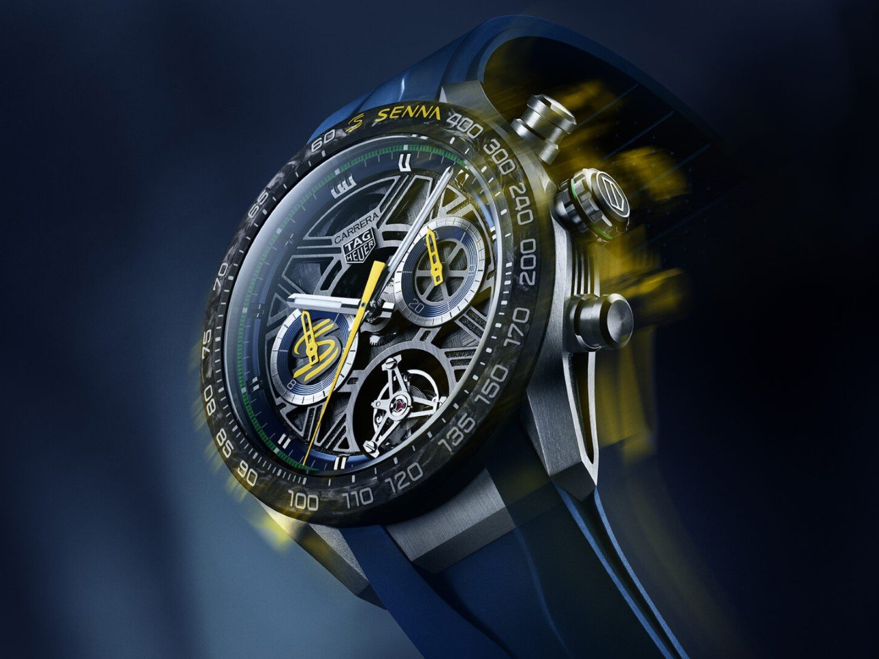 tag heuer carrera chronograph tourbillon senna edition 1 - plare.