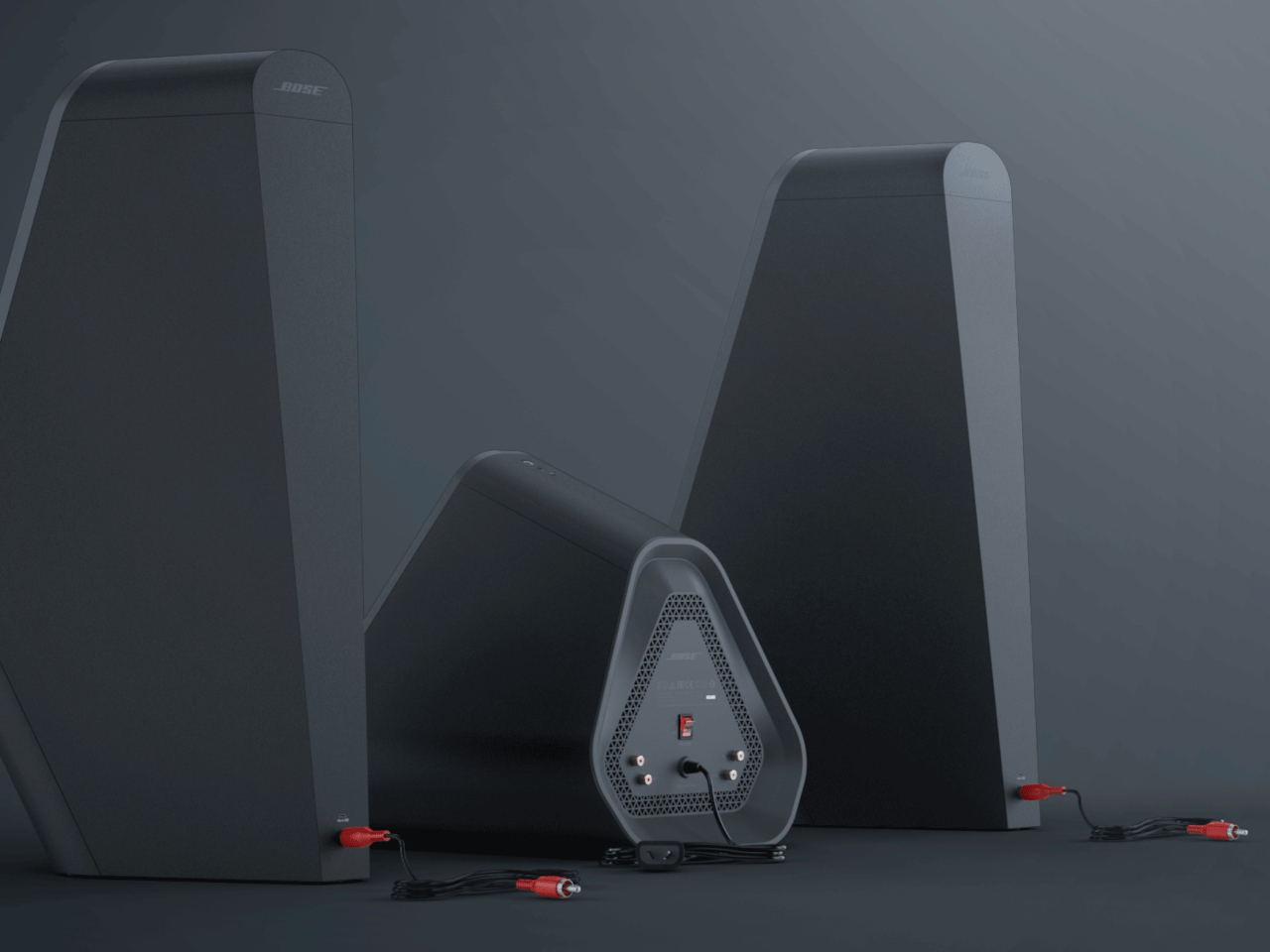 1735422625 356 Le concept geometrique des haut parleurs cree une ambiance futuriste dans - plare.