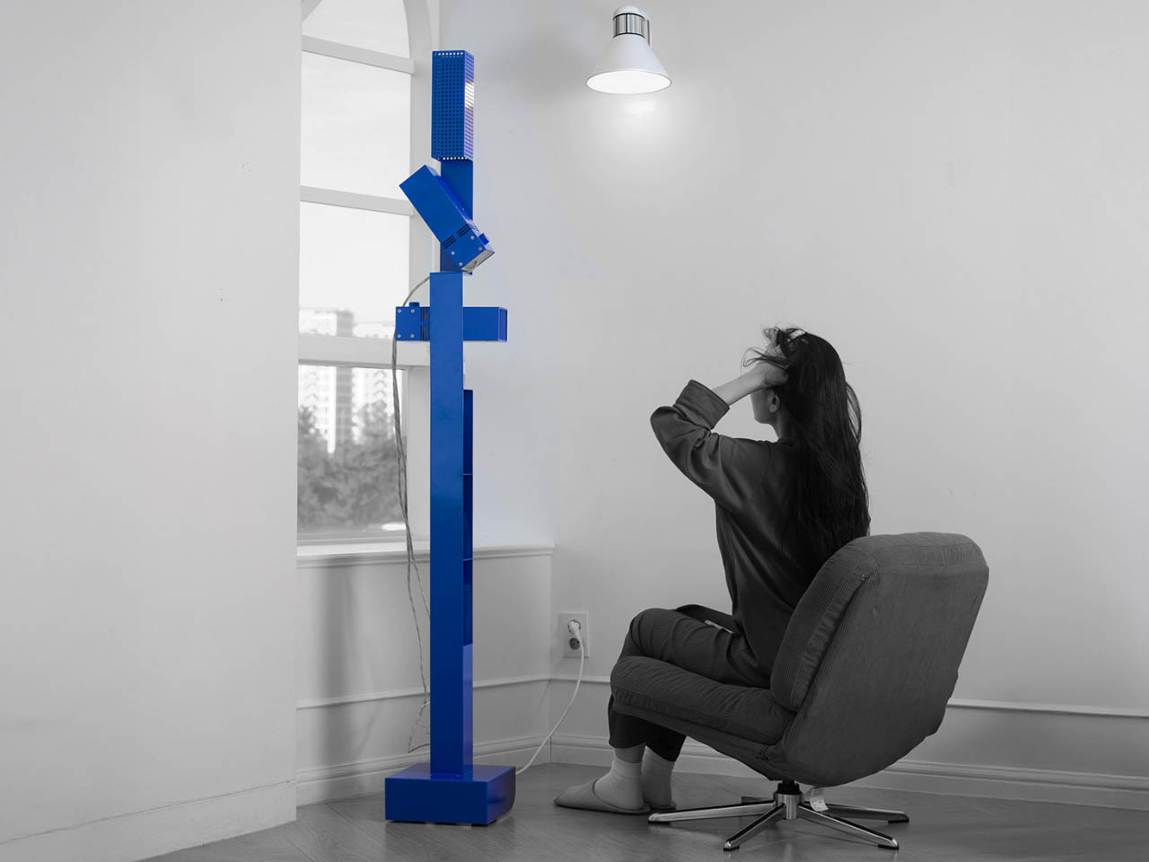 Le sechoir sur pied vous permet de garder les mains - plare.