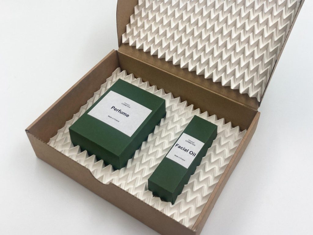 Le papier bulle inspiré de l’Origami abandonne le plastique pour le papier plissé