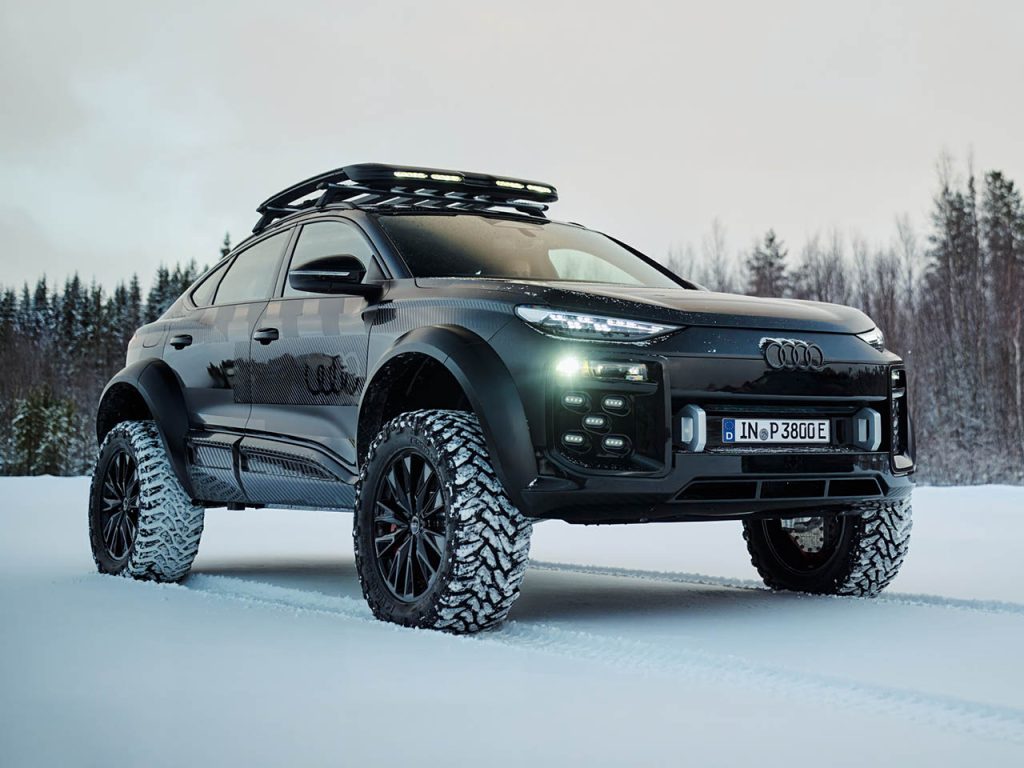 Découvrez l’Audi Q6 e-tron Offroad Concept : le SUV robuste qui conquiert tous les terrains !