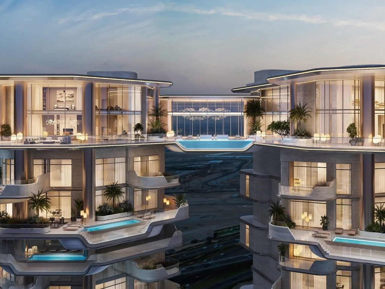 Decouvrez la Merveille de la Sky Pool Reliant Deux Tours - plare.