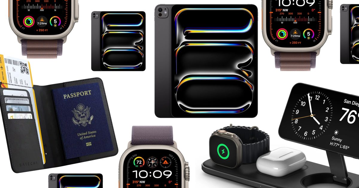 Apple deals M4 iPad Pro Find My wallet Qi2 charger - plare.