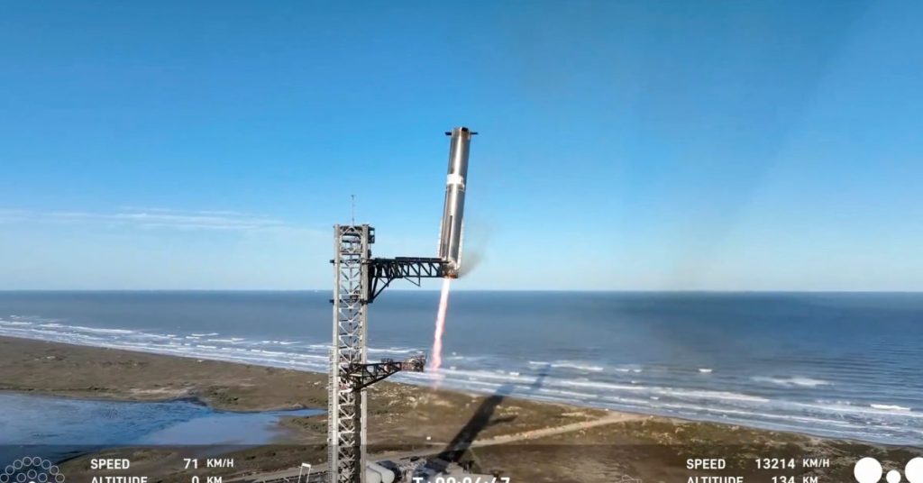 Incroyable exploit : SpaceX rattrape un second booster mais le Starship Block 2 connaît un revers majeur en vol