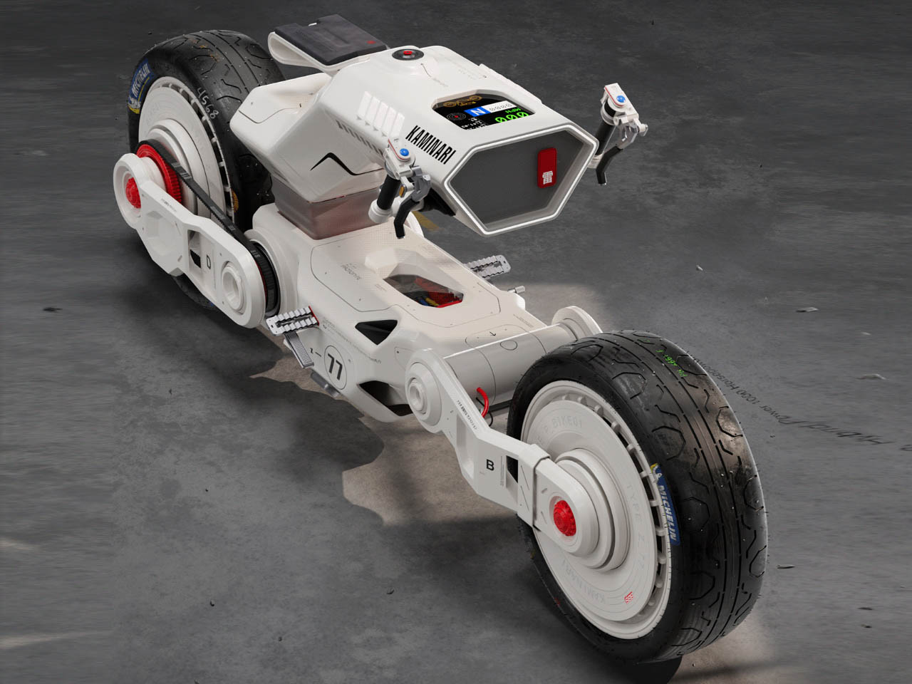 Decouvrez le Kaminari SuperBike La Monture Musculaire et Futuriste - plare.
