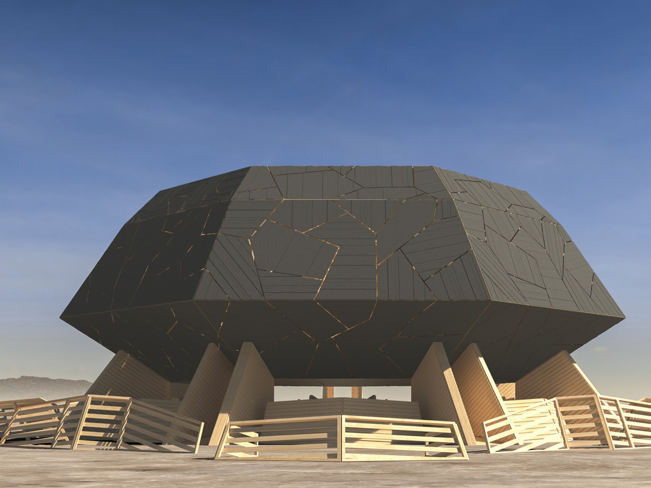 Temple Burning Man 2025
