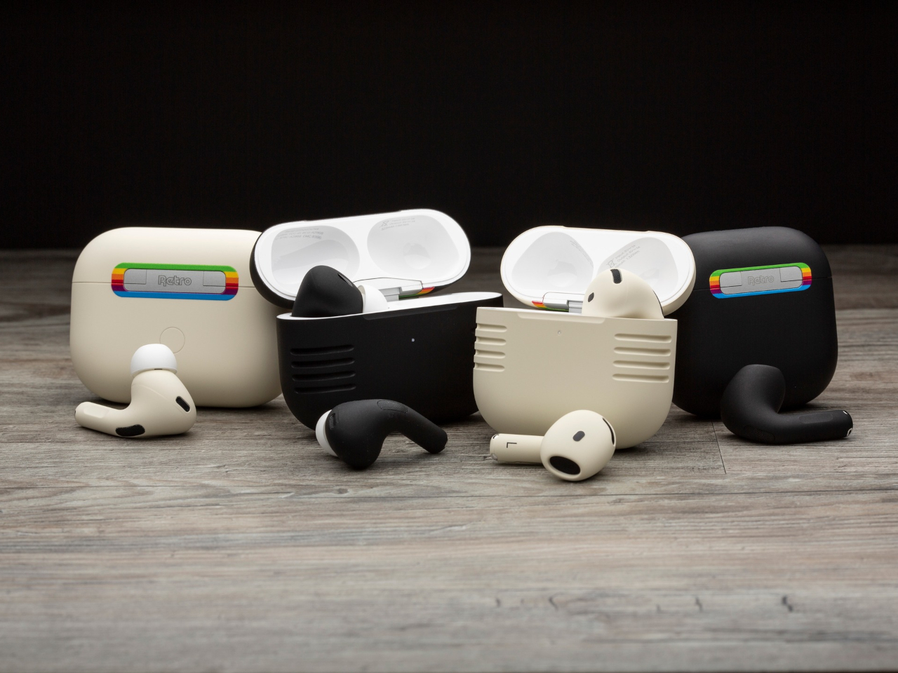 ColorWave AirPods Retro