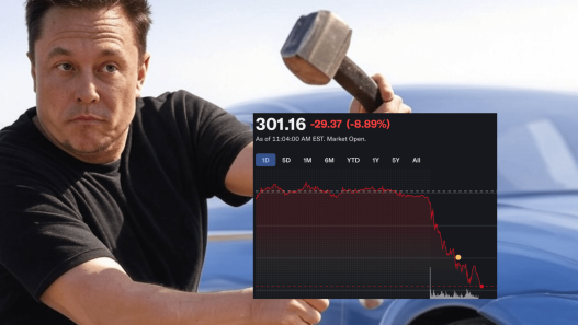 Elon Musk Tesla stock - plare.