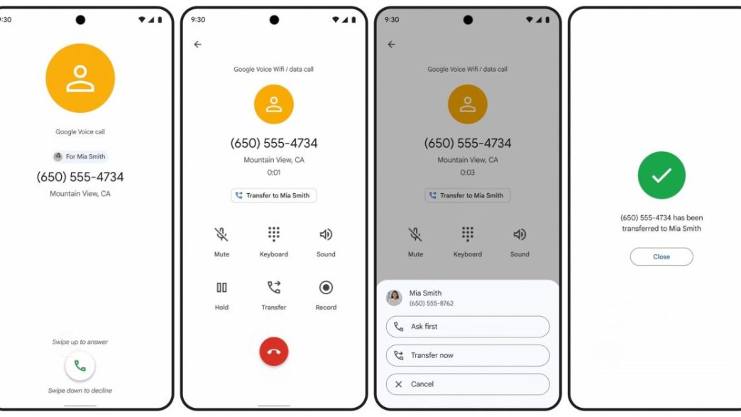 Google voice enrichit l'expérience des entreprises avec la délégation d'appels