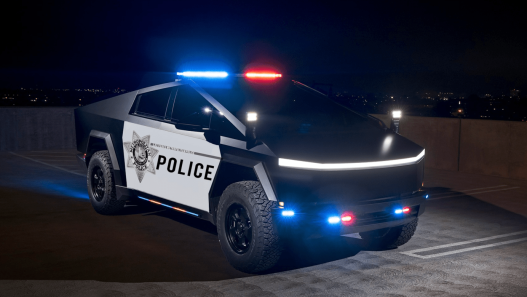Tesla Cybertruck Las Vegas Police Hero - plare.