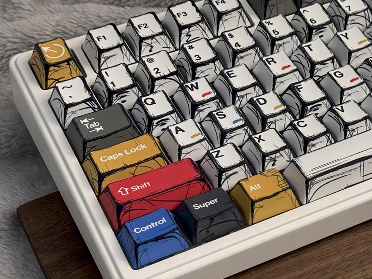 comic line keycaps 1 - plare.
