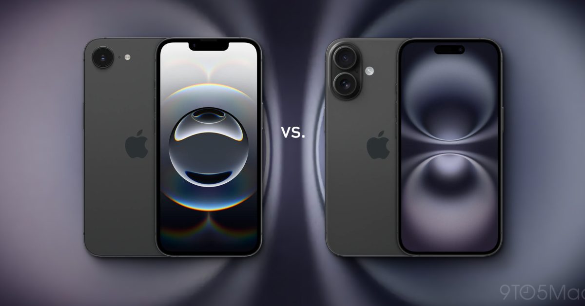 iPhone 16e vs 16 - plare.