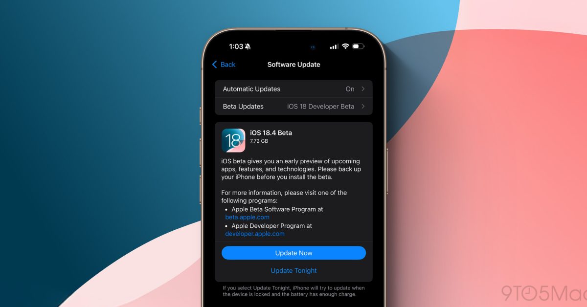 ios 18.4 beta 1 update - plare.
