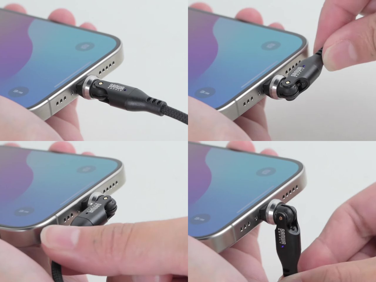 swiveling rotating usb c cable 05 - plare.