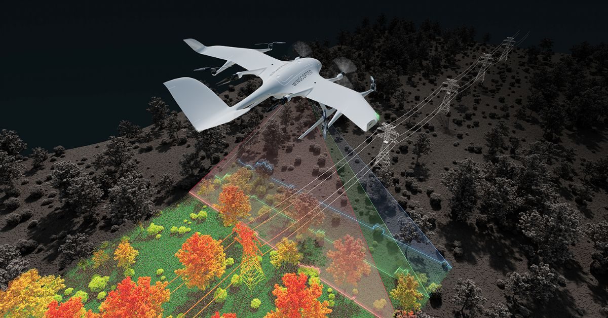 wingcopter delivery drone LiDAR Survey - plare.