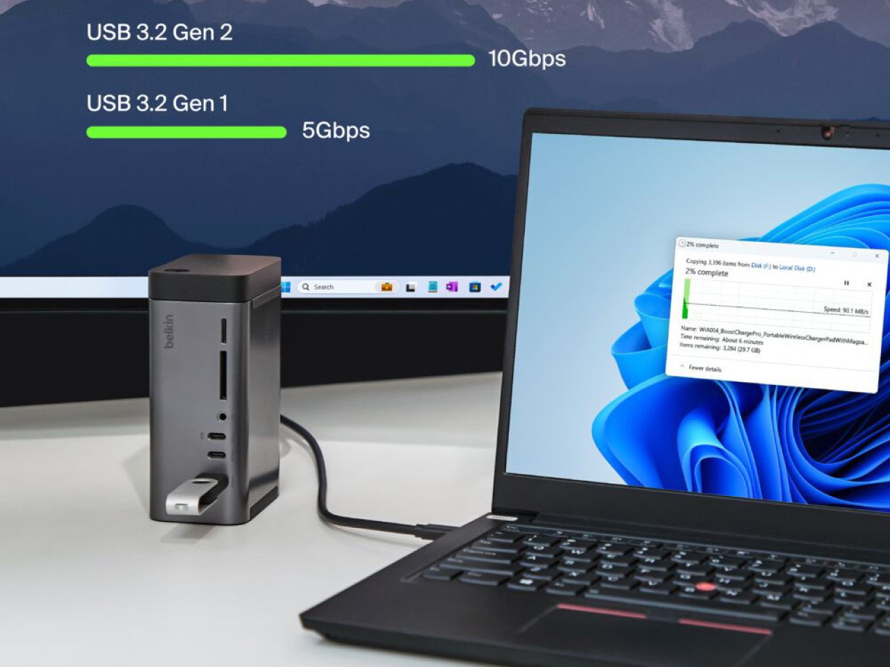 1741045283 863 Decouvrez le Dock USB C 11 en 1 de Belkin 146W de - plare.