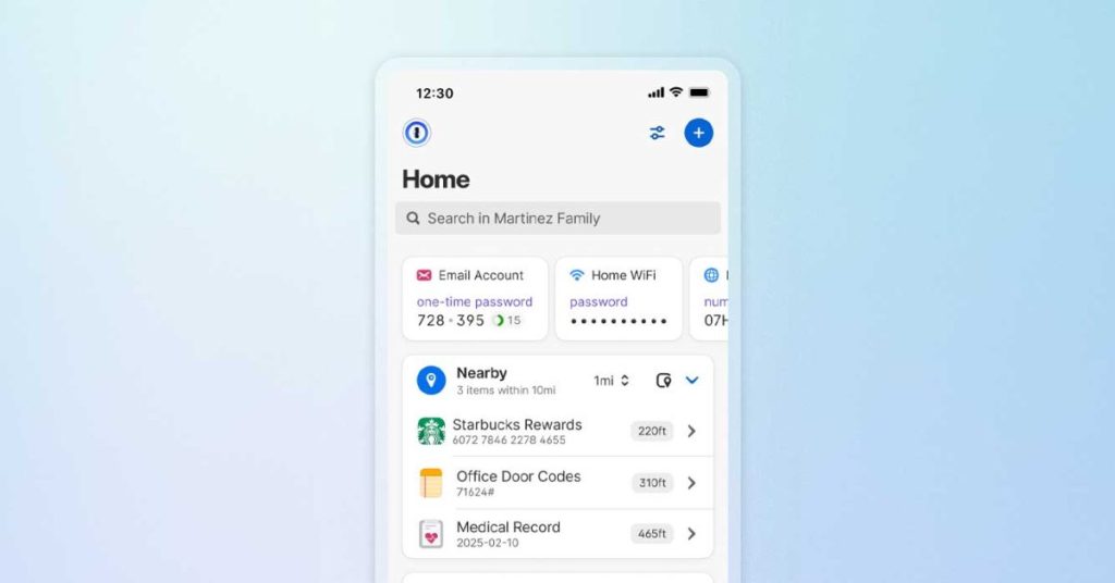 Les mots de passe basés sur la localisation débarquent sur 1Password : innovation et sécurité renforcées
