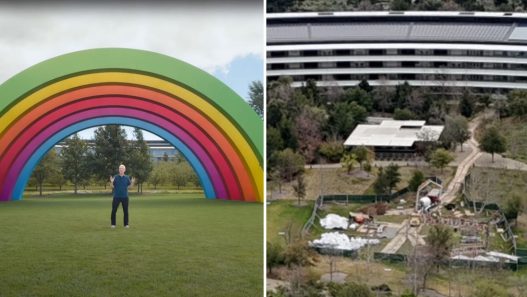 Apple Park rainbow stage gone but reportedly being rebuilt - plare.
