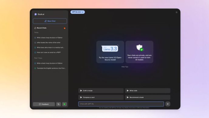 DuckDuckGo AI features exit beta for both search and private chatbots - plare.