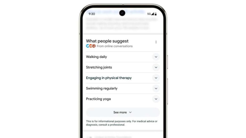 Google enrichit ses réponses santé avec les suggestions des utilisateurs pour des recherches plus pertinentes