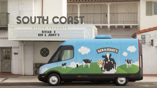 Rivian electric ice cream truck - plare.