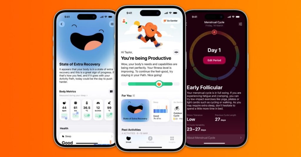 Amélioration de Gentler Streak : trouvez plus facilement vos informations santé essentielles