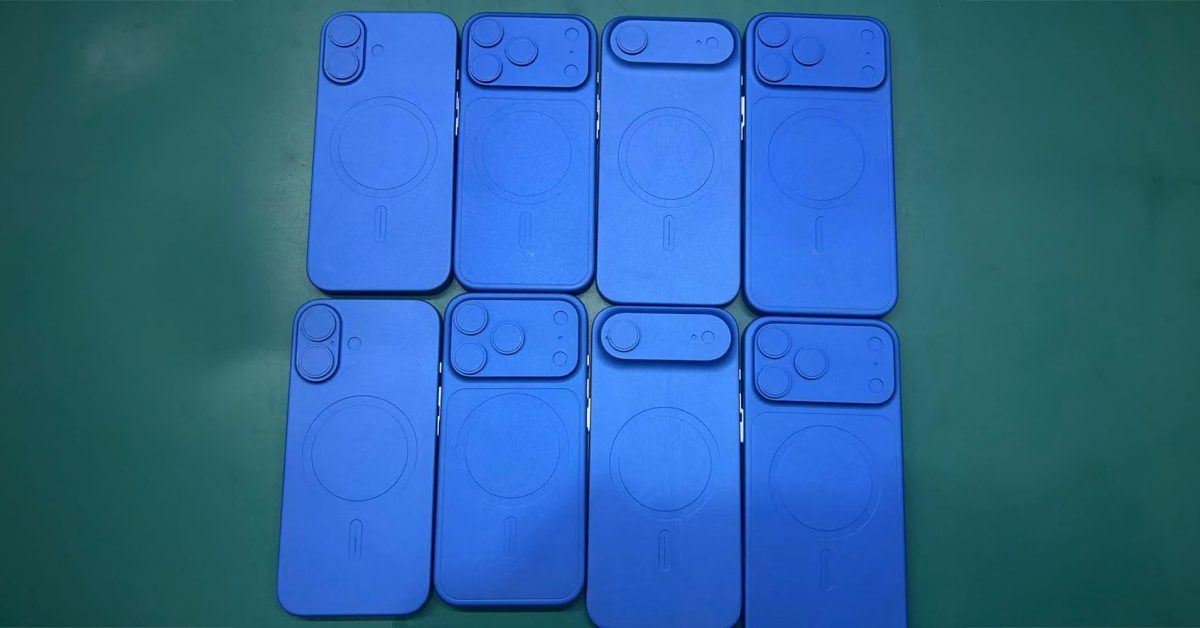 iPhone 17 dummy units indicate the metal and glass sections - plare.