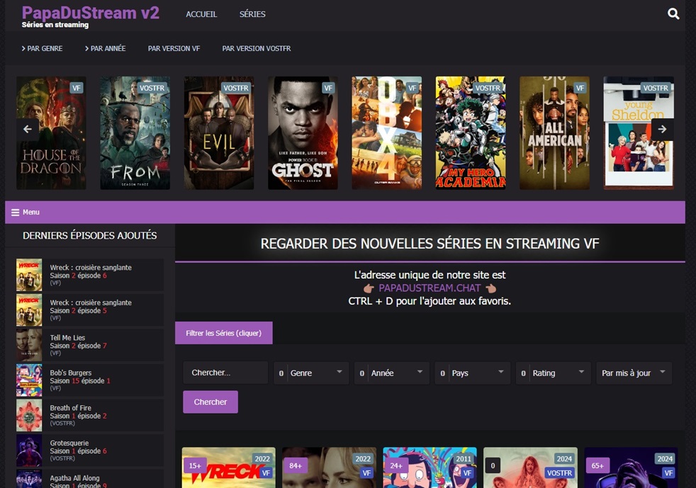 image papadustream avis blocage et adresse - plare.