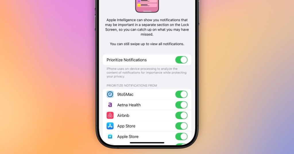 Priorisez vos applications favorites avec ios 18.4 beta 2 et ses notifications intelligentes