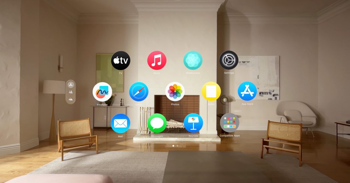 vision pro app home screen - plare.