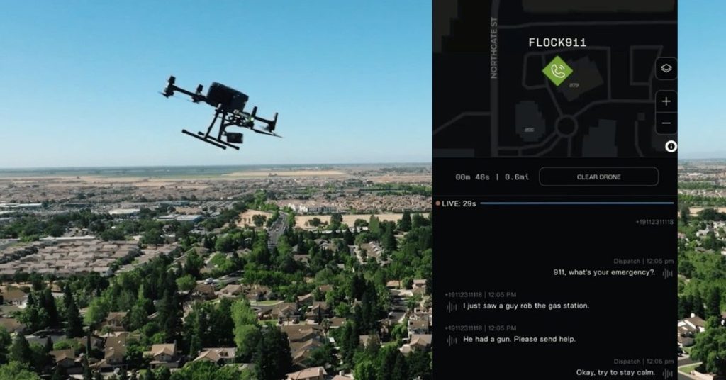 Urgence : des drones de secours se déploient instantanément à partir des appels 911 avec Flock Urgence : des drones de secours se déploient instantanément à partir des appels 911 avec Flock