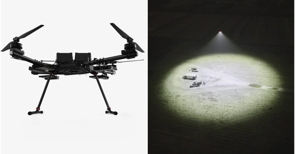 Besoin de lumière ? Ce drone à 56K€ couvre un terrain de football entier Besoin de lumière ? Ce drone à 56K€ couvre un terrain de football entier