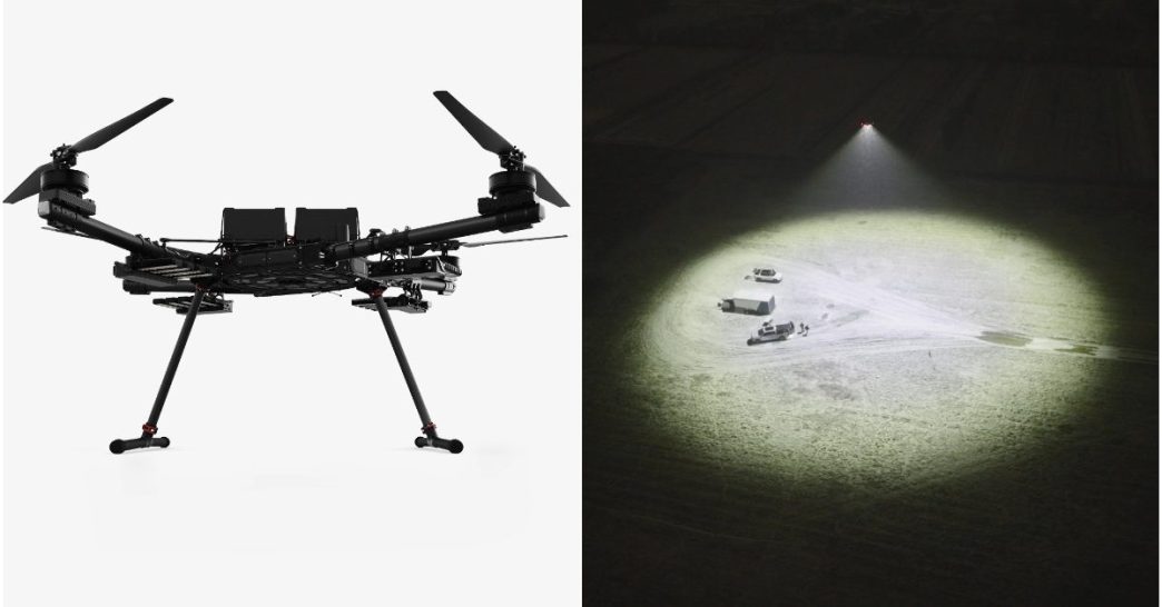 Besoin de lumière ? Ce drone à 56K€ couvre un terrain de football entier