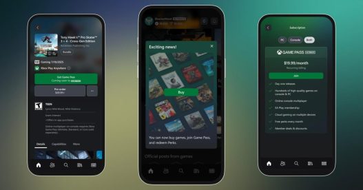 L'application Xbox sur Android et iOS va bientôt permettre d'acheter des jeux en ligne