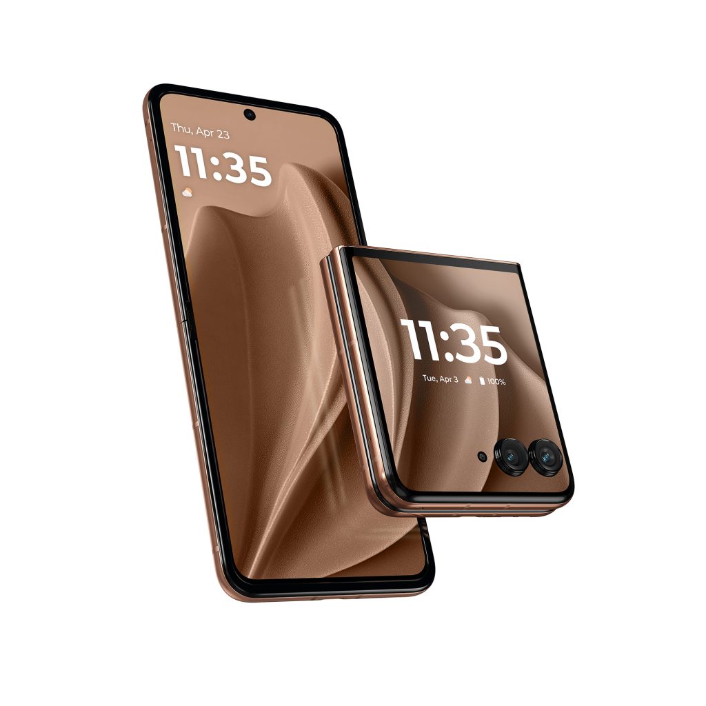 Motorola Razr (2025) et Razr+ : lancement en mai à partir de 649 € - plare. Motorola Razr Plus 2025 Mocha Mousse
