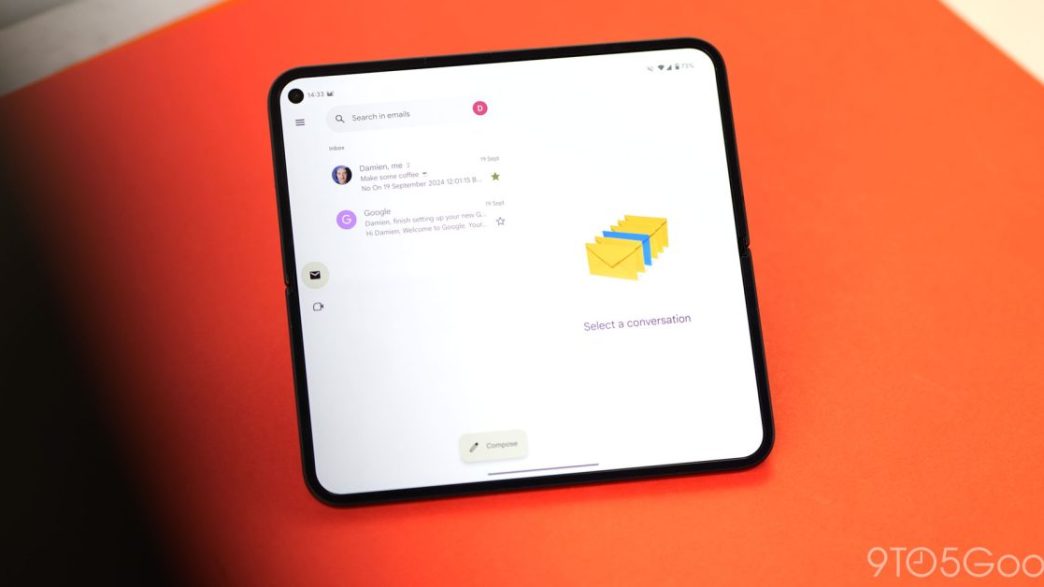 Gmail améliore l'expérience utilisateur avec un nouveau design réglable sur tablettes Android et appareils pliables