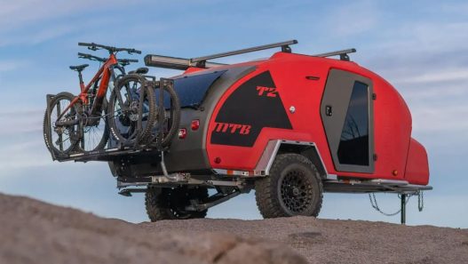 Decouvrez le Camping Car Teardrop Special VTT Escapod TOPO2 avec Atelier - plare.