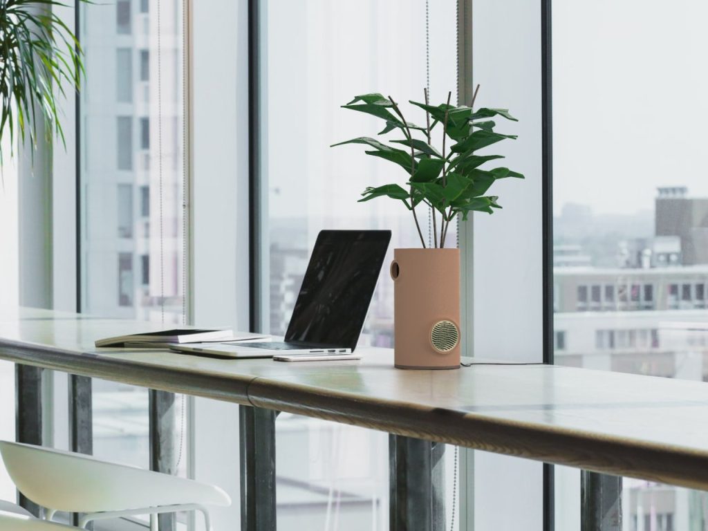 Découvrez le Concept Innovant du Vase de Bureau et Ventilateur : Alliez Style et Écologie pour un Espace de Travail Rafraîchissant !