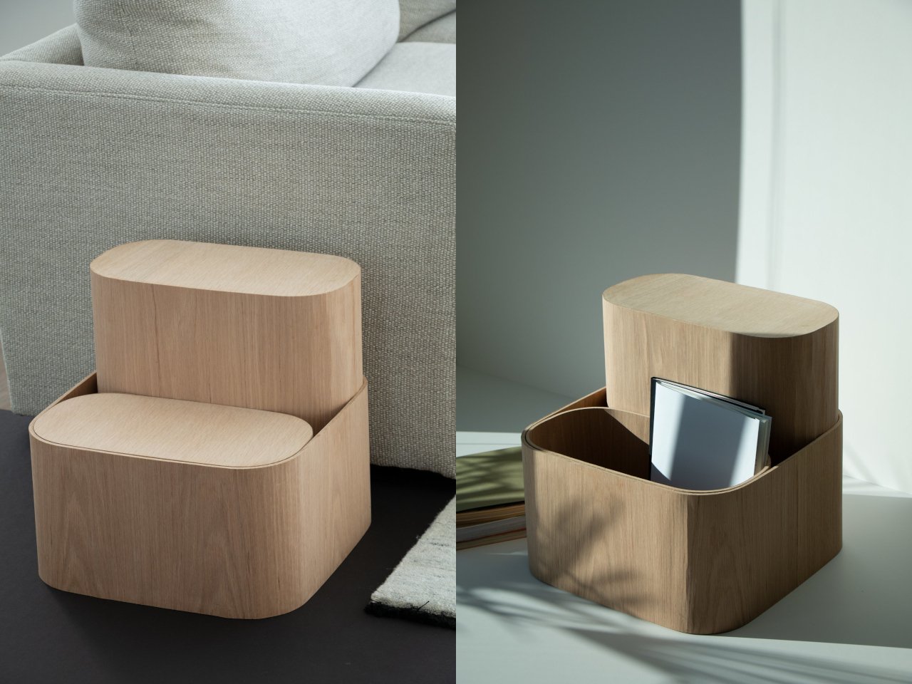 Decouvrez le Tabouret en Bois Multifonctionnel Gain de Place - plare.